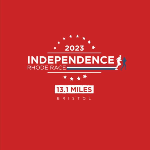 2023 Independence Rhode Race T-shirt logo in red