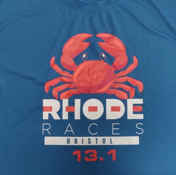 2024 Independence Rhode Race Official Athlete Bristol Half Marathon T-shirt - Image 2