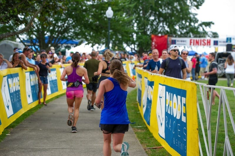 cool finish line shot